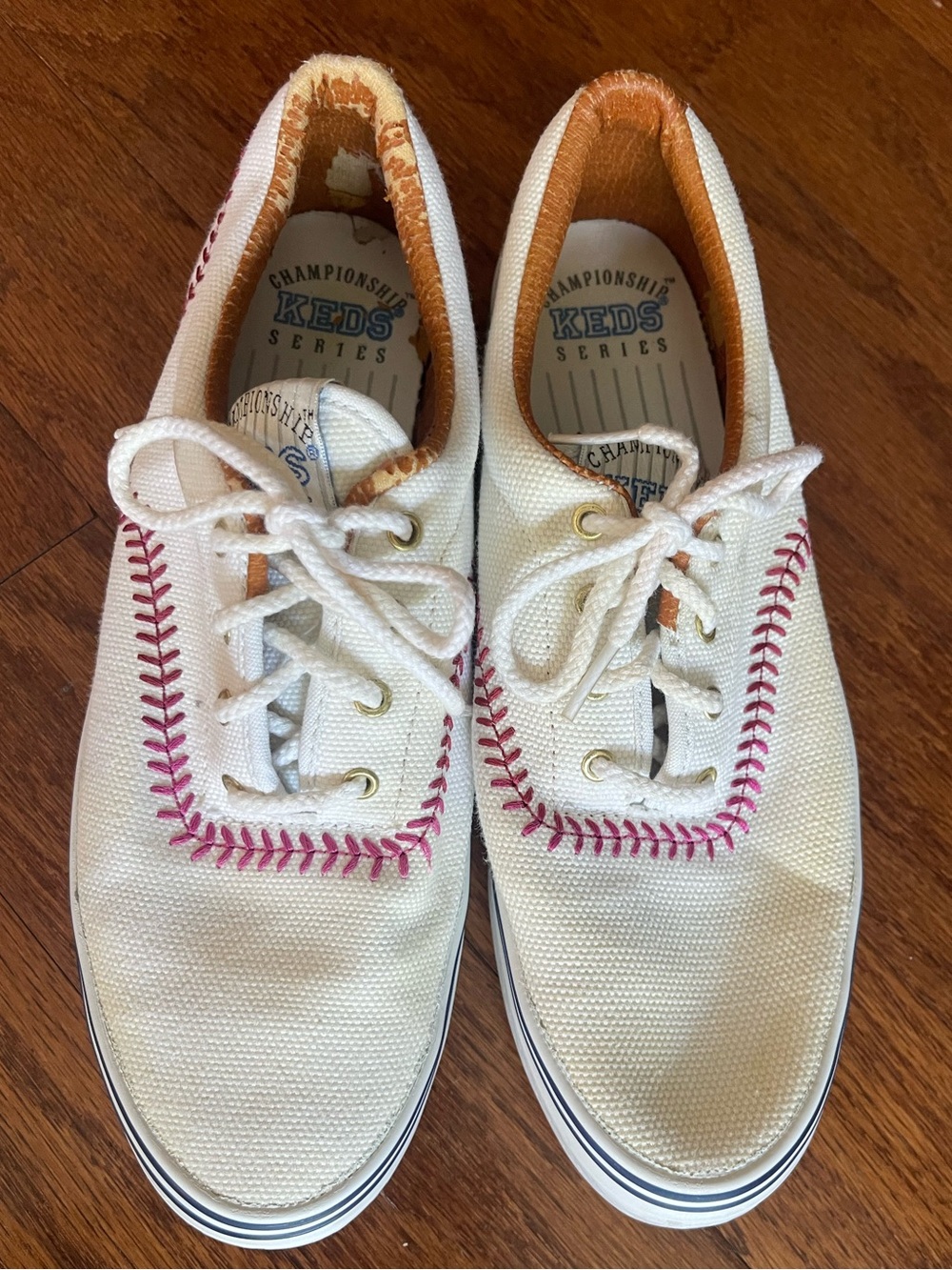 Vintage 1992 Keds Championship Series Baseball Sneakers Shoes Size 8.5 WF4270M